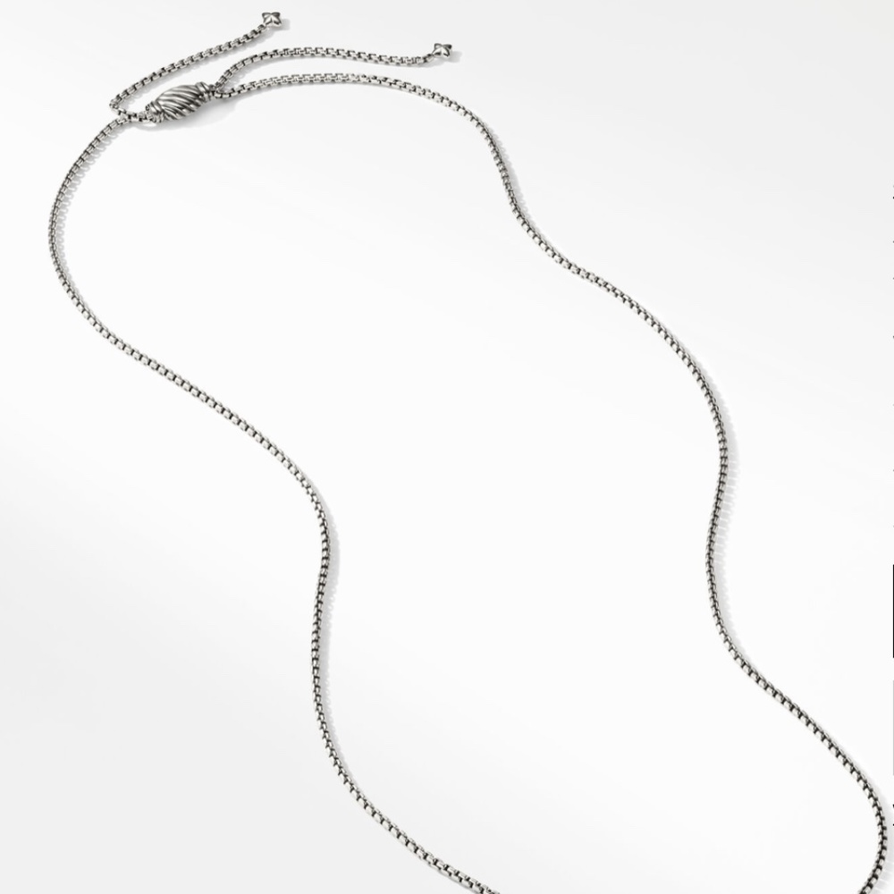 David Yurman Chain Slider Necklace, Sterling Silver